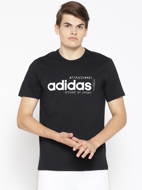 

ADIDAS Men Black Printed Brilliant Basics T-shirt