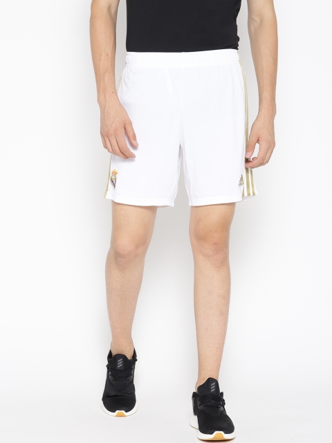 

ADIDAS Men White Solid Real Madrid Home Football Sports Shorts
