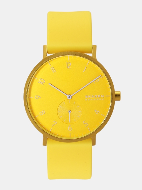 

SKAGEN Men Yellow Analogue Watch SKW6557
