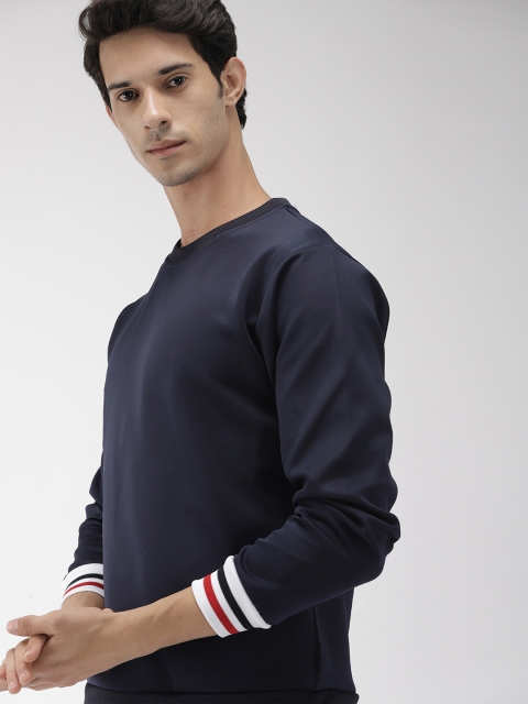 

Harvard Men Navy Blue Solid Sweatshirt