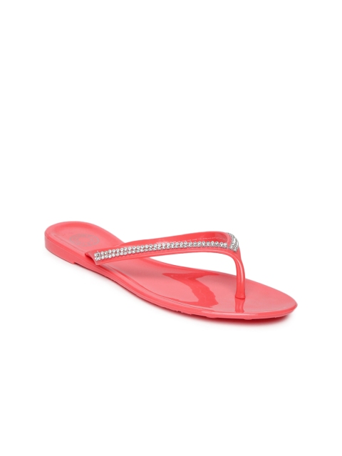 

Flipside Women Coral Pink Embellished Flats