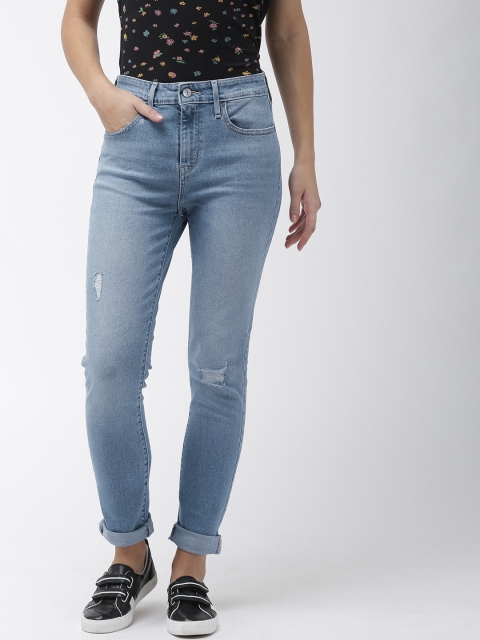 

Levis Women Blue Skinny Fit High-Rise Mildly Distressed Stretchable Jeans 721