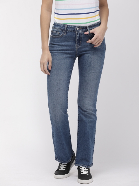 

Levis Women Blue Bootcut Mid-Rise Clean Look Stretchable Jeans 715