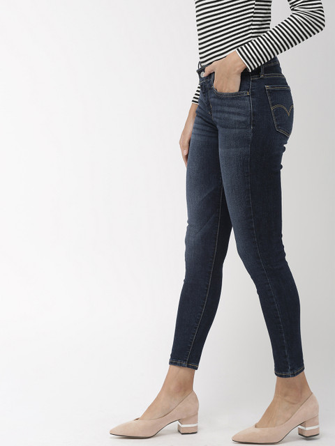 

Levis Women Blue 710 Super Skinny Fit Mid-Rise Clean Look Stretchable Jeans