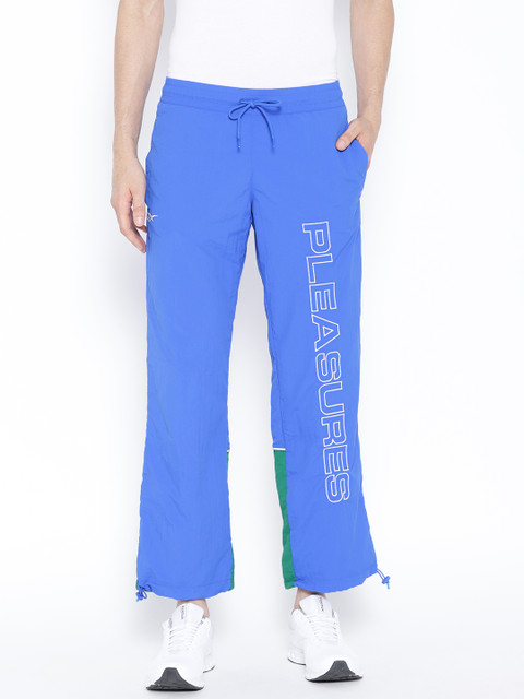 

Reebok Classic Unisex Blue & Green Solid V Pleasures Track Pants