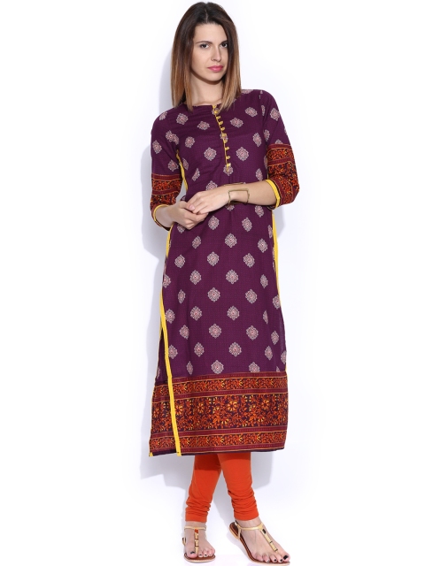 

Vishudh Purple Printed Kurta