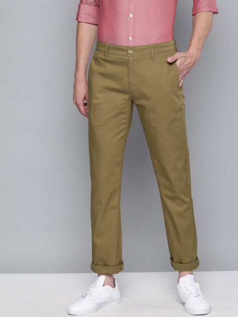 

Levis Men Khaki 511 Slim Fit Solid Regular Trousers