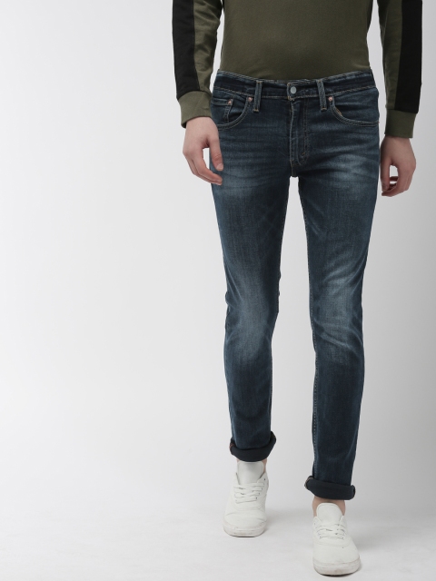 

Levis Men Blue 65504 Performance Skinny Fit Mid-Rise Clean Look Stretchable Jeans