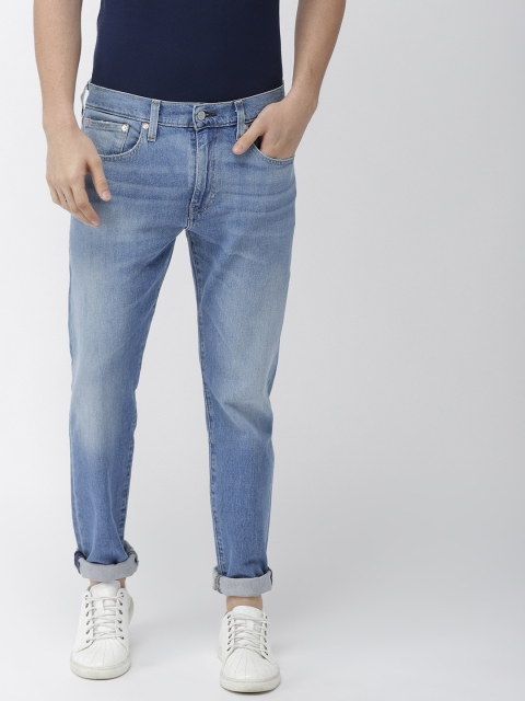 

Levis Men Blue Tapered Fit Mid-Rise Low Distress Stretchable Jeans 512