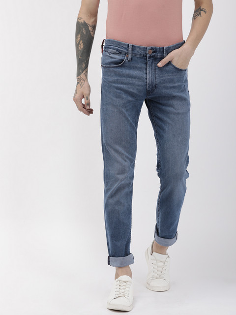 

Levis Men Blue 511 Redloop Slim Fit Mid-Rise Clean Look Stretchable Jeans