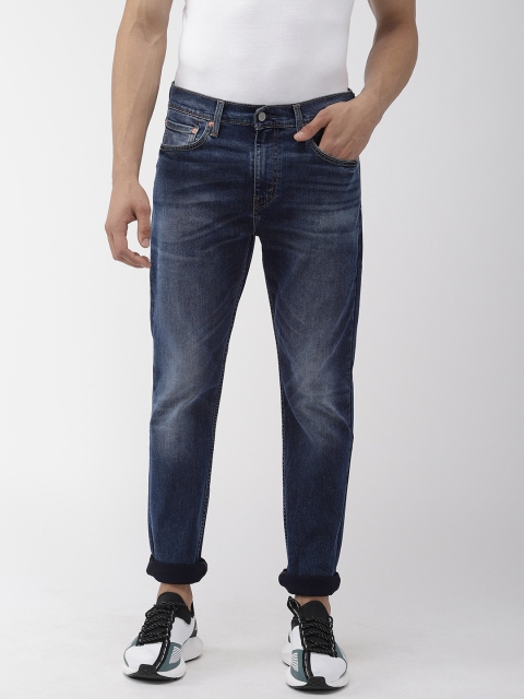 

Levis Men Blue 512 Tapered Fit Mid-Rise Clean Look Stretchable Jeans
