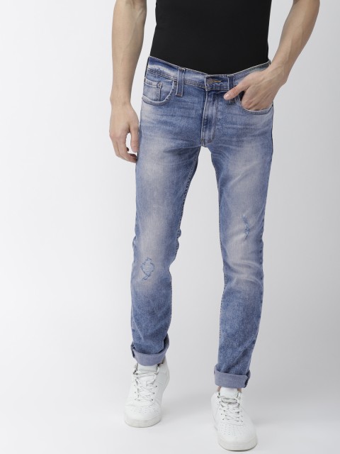 

Levis Men Blue 65504 Skinny Fit Mid-Rise Clean Look Stretchable Jeans
