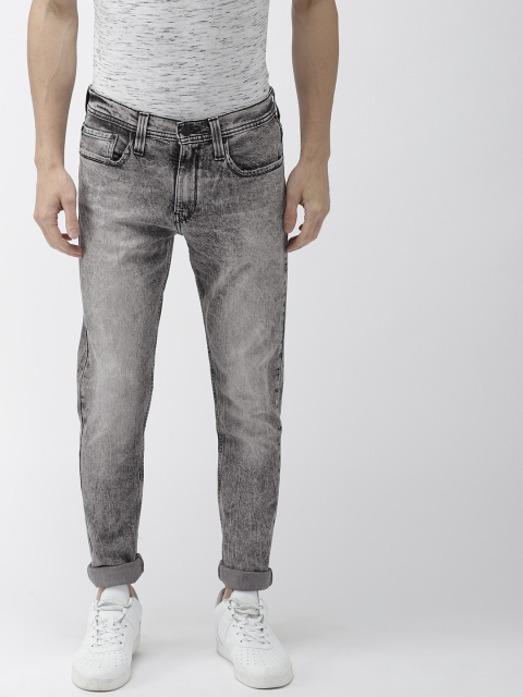 

Levis Men Grey 512 Slim Tapered Fit Mid-Rise Clean Look Stretchable Jeans