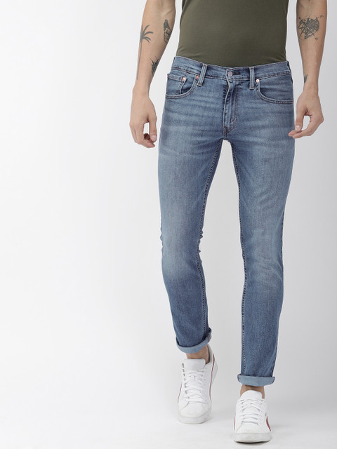 

Levis Men Blue 65504 Performance Skinny Fit Mid-Rise Clean Look Stretchable Jeans