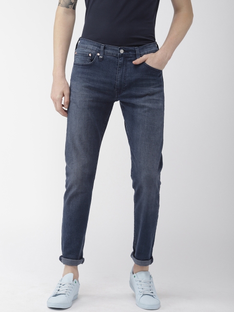 

Levis Men Blue 512 Tapered Fit Mid-Rise Clean Look Stretchable Jeans