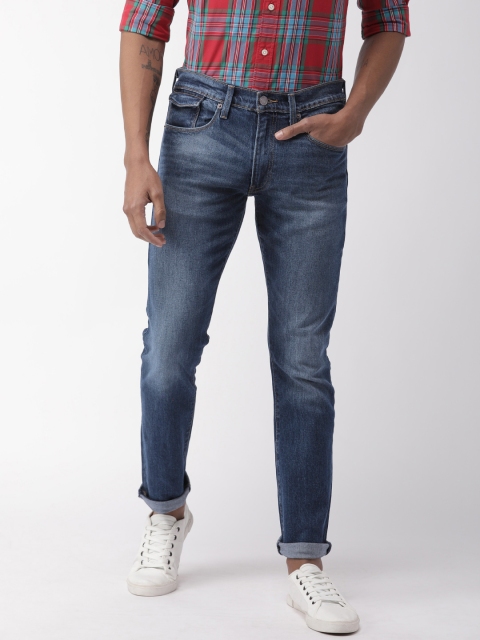 

Levis Men Blue 65504 Skinny Fit Mid-Rise Clean Look Jeans