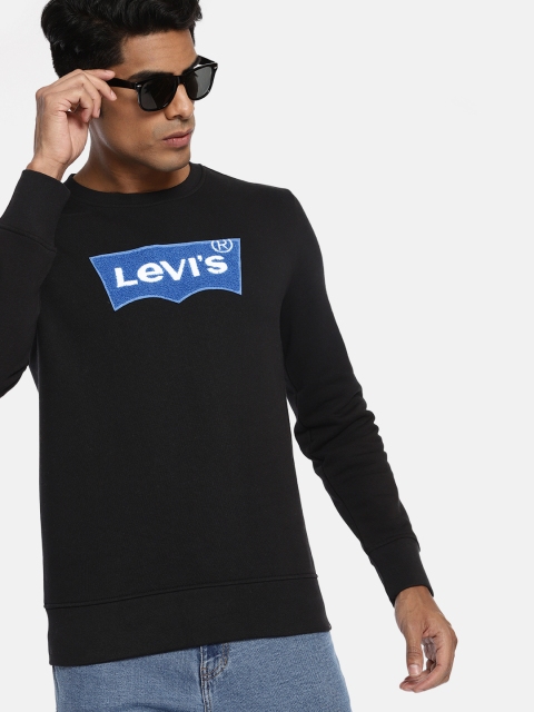 

Levis Men Black Solid Sweatshirt