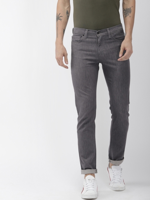 

Levis Men Charcoal Grey 511 Commuter Pro Slim Fit Mid-Rise Clean Look Stretchable Jeans