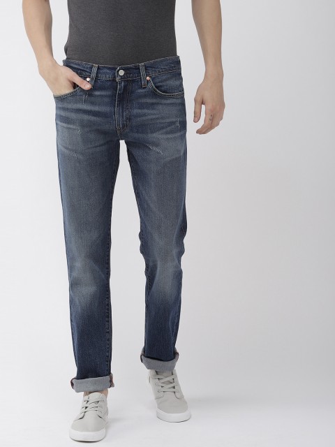 

Levis Men Blue 511 Slim Fit Mid-Rise Low Distress Stretchable Jeans