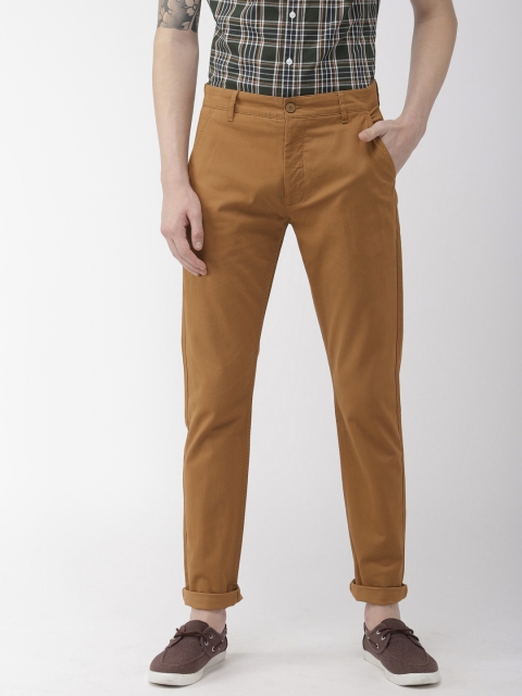 

Levis Men Khaki 512 Slim Tapered Fit Solid Chinos