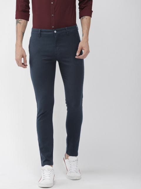 

Levis Men Navy Blue 512 Slim Tapered Fit Solid Regular Trousers