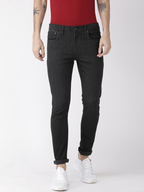 

Levis Men Black Printed 511 Slim Fit Mid-Rise Clean Look Stretchable Jeans