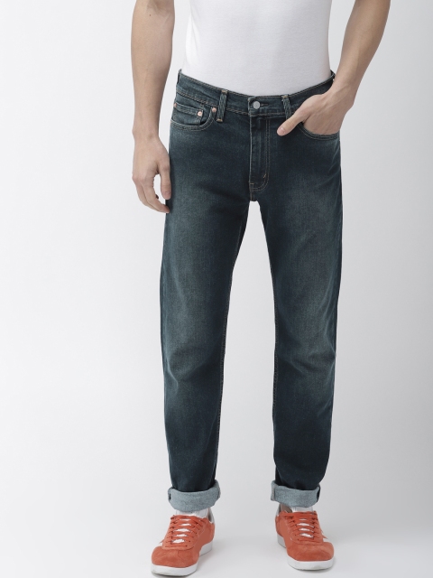 

Levis Men Blue 513 Slim Straight Fit Mid-Rise Clean Look Stretchable Jeans