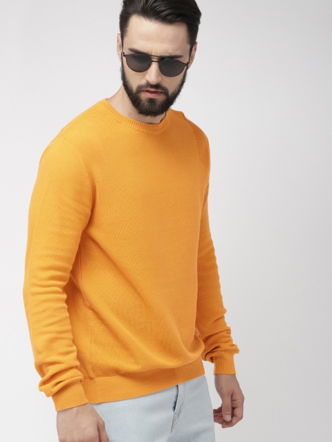 

Levis Men Mustard Yellow Solid Sweater