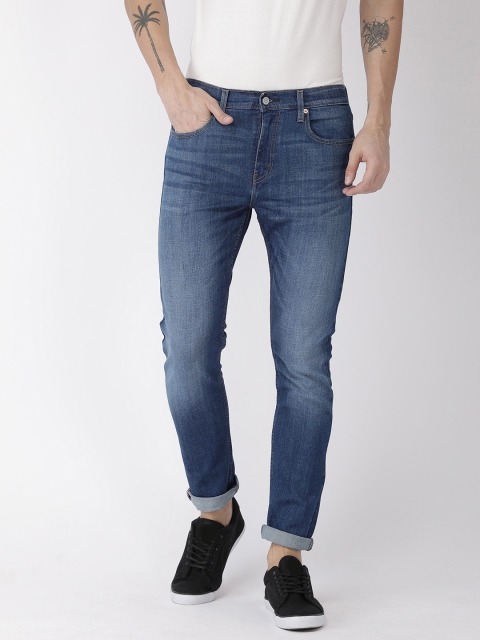 

Levis Men Blue Slim Straight Fit Mid-Rise Clean Look Stretchable Jeans 512