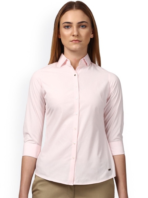 

Park Avenue Women Pink Regular Fit Solid Formal Shirt
