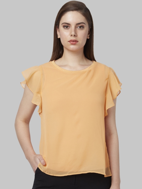 

Park Avenue Women Orange Solid Top