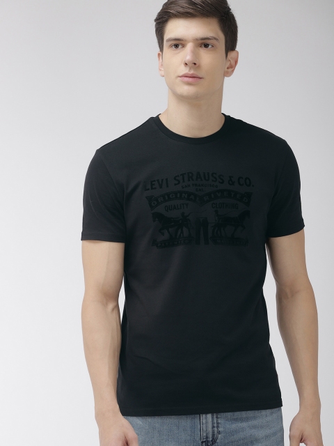 

Levis Men Black Printed Round Neck T-shirt