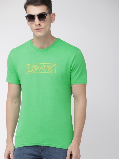 

Levis Men Green Printed Round Neck T-shirt