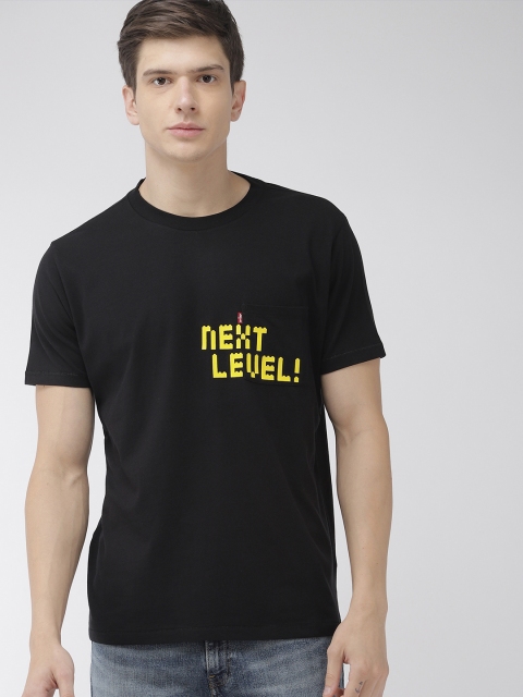 

Levis Men Black Printed Round Neck T-shirt