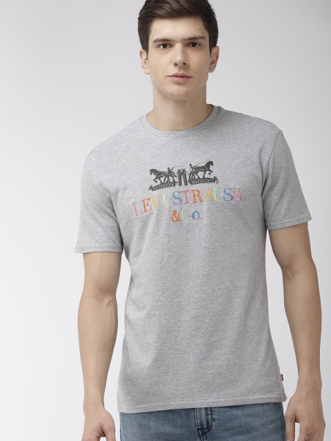 

Levis Men Grey Printed Round Neck T-shirt