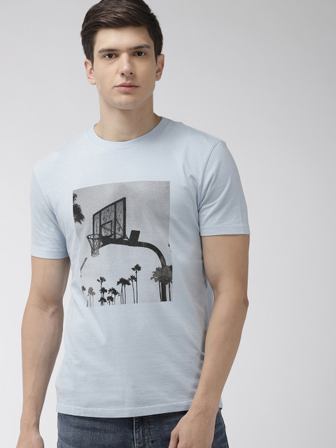 

Levis Men Blue & Black Printed Round Neck T-shirt