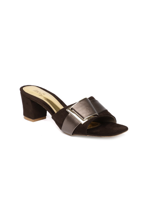 

Inc 5 Women Brown & Grey Solid Heels