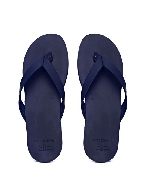 

Franco Leone Men Navy Flip-Flops, Navy blue