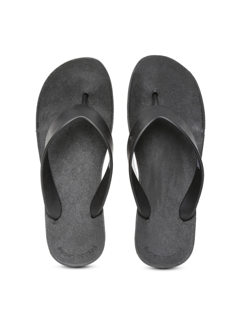 

Franco Leone Men Black Flip-Flops