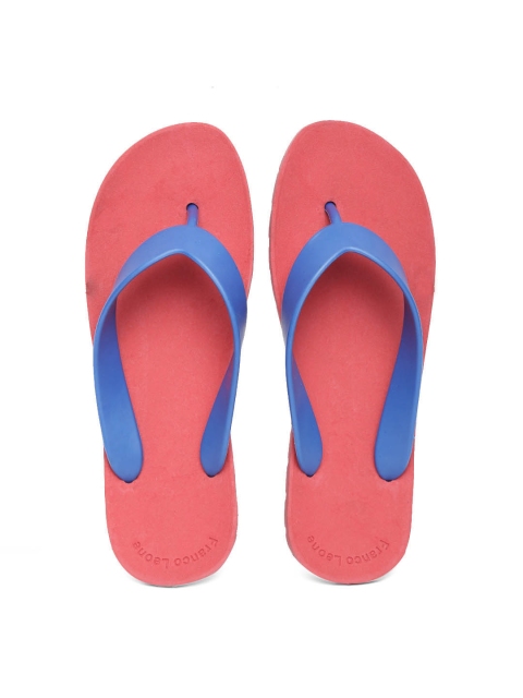 

Franco Leone Men Blue & Red Flip-Flops