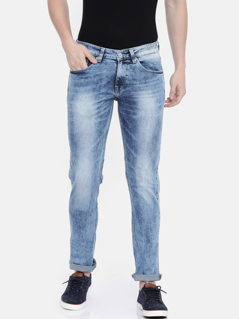 

SPYKAR Men Blue Skinny Fit Low-Rise Clean Look Stretchable Jeans