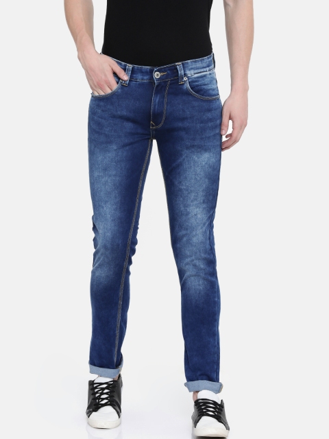 

SPYKAR Men Blue Skinny Fit Low-Rise Clean Look Stretchable Jeans