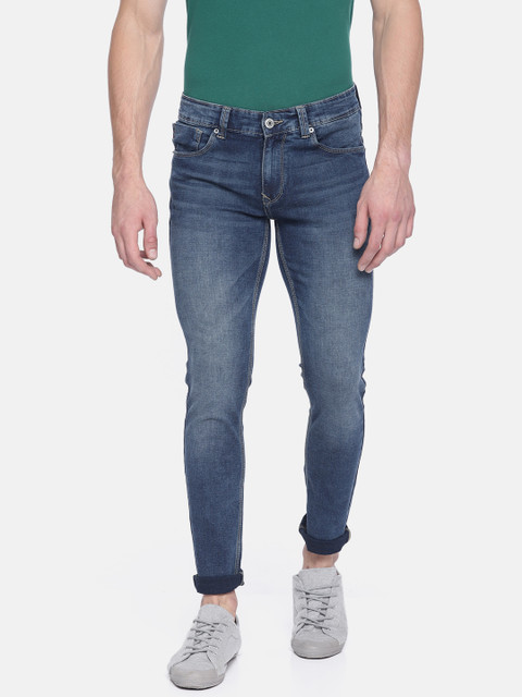 

SPYKAR Men Blue Super Skinny Fit Low-Rise Clean Look Stretchable Jeans