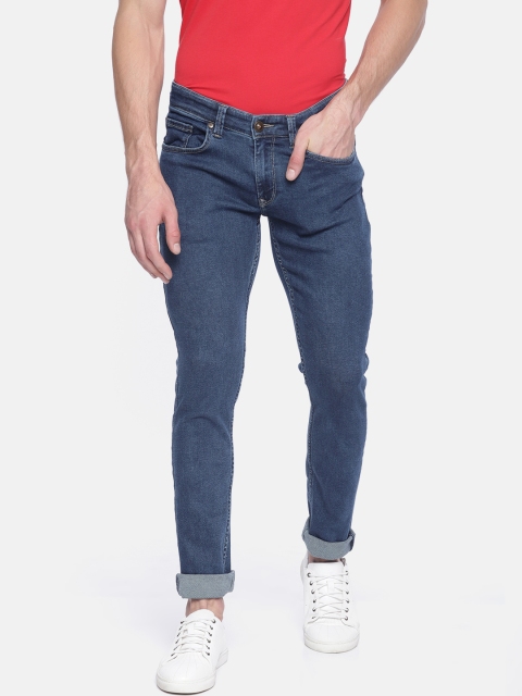 

SPYKAR Men Blue Skinny Fit Low-Rise Clean Look Stretchable Jeans