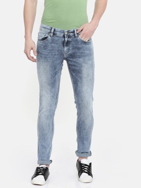 

SPYKAR Men Blue Skinny Fit Low-Rise Clean Look Stretchable Jeans