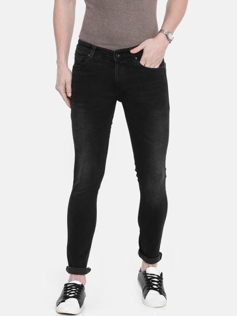 

SPYKAR Men Black Super Skinny Fit Low-Rise Clean Look Stretchable Jeans