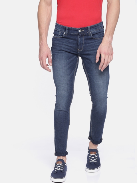 

SPYKAR Men Blue Super Skinny Fit Low-Rise Clean Look Stretchable Jeans