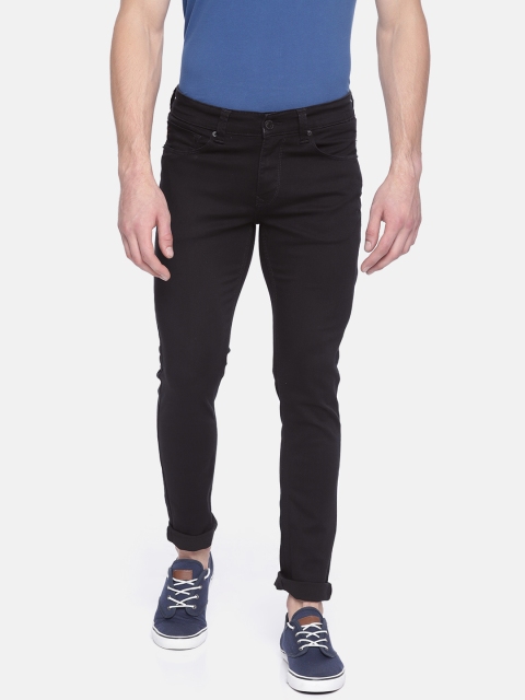 

SPYKAR Men Black Super Skinny Fit Low-Rise Clean Look Stretchable Jeans