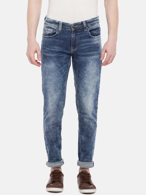 

SPYKAR Men Blue Skinny Fit Low-Rise Clean Look Stretchable Jeans