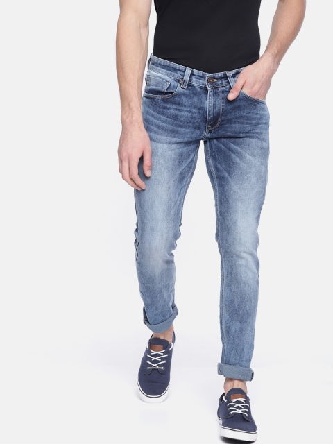 

SPYKAR Men Blue Skinny Fit Low-Rise Clean Look Stretchable Jeans